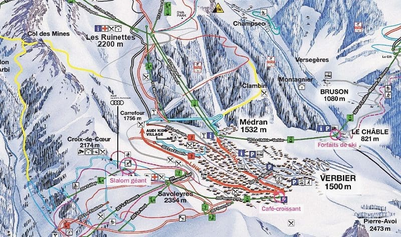 Concours à ski à Verbier