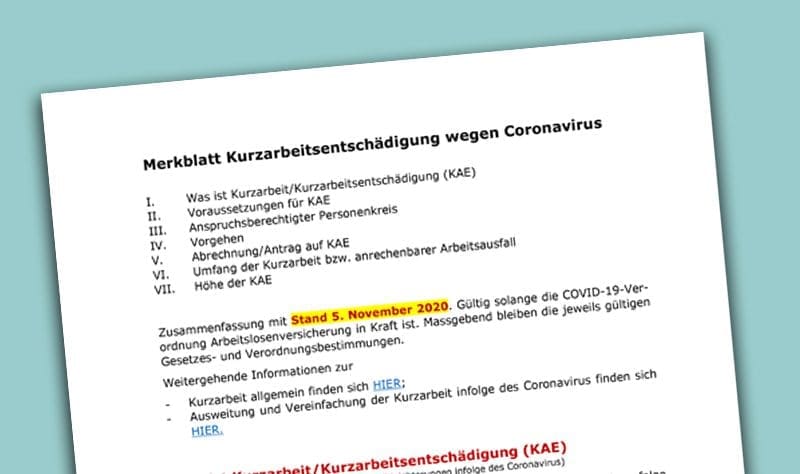 Merkblätter aktualisiert