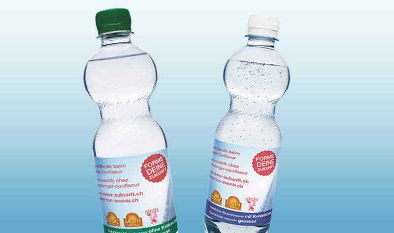 Nachwuchswerbung mit Branchen-Mineralwasser