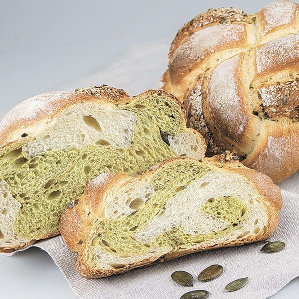 Zweierlei-Brot mit Raps- & Kürbiskernöl
