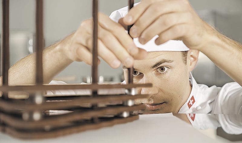 Elias Läderach vor den World Chocolate Masters in Paris