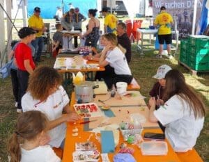 Nachwuchswerbung am Seeländer Schwingfest