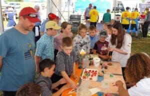 Nachwuchswerbung am Seeländer Schwingfest