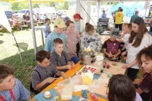 Nachwuchswerbung am Seeländer Schwingfest
