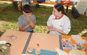 Nachwuchswerbung am Seeländer Schwingfest