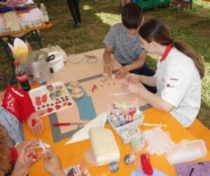 Nachwuchswerbung am Seeländer Schwingfest