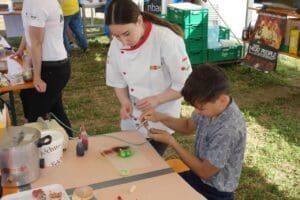 Nachwuchswerbung am Seeländer Schwingfest