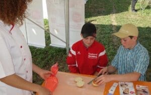 Nachwuchswerbung am Seeländer Schwingfest