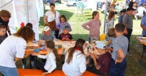 Nachwuchswerbung am Seeländer Schwingfest