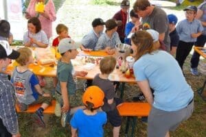 Nachwuchswerbung am Seeländer Schwingfest