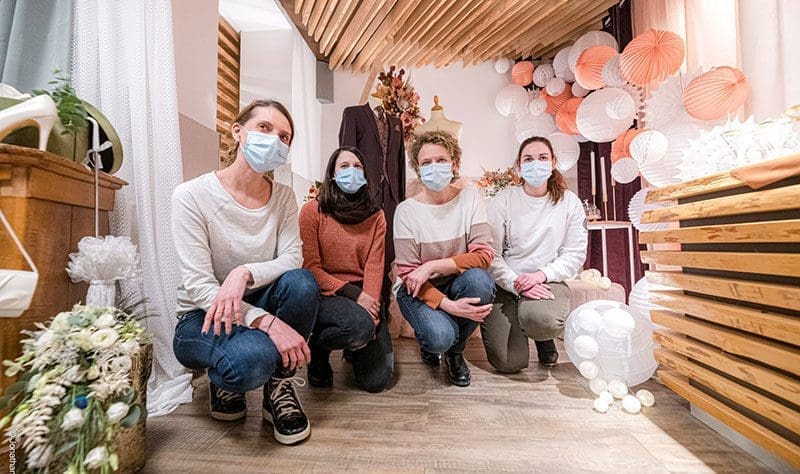 Quatre artisans réunis par le mariage