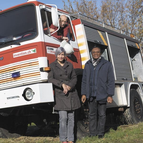 Moulin à broches: des flammes au camion de pompier