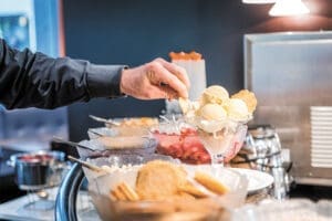 Des créations de glace artisanales