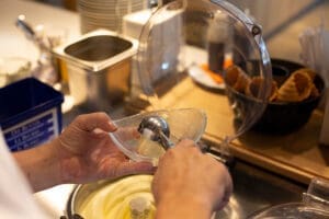 Des créations de glace artisanales