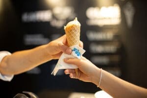Des créations de glace artisanales