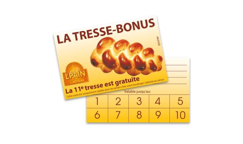 Cartes «La tresse-bonus», 100 pièces