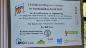 3-Länder-Lehrlingswettbewerb der Konditoren in Freiburg (DE)